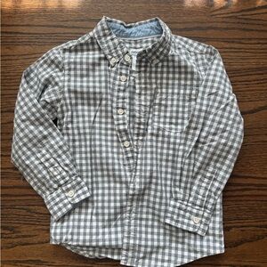Carter's Gray Gingham Button Down Shirt